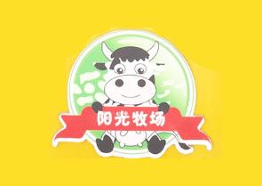 阳光牧场鲜奶吧品牌LOGO