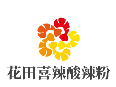 花田喜辣酸辣粉品牌LOGO