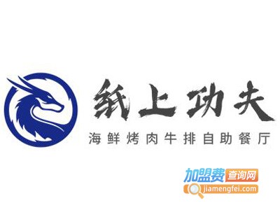 纸上功夫·海鲜烤肉牛排自助餐厅品牌LOGO