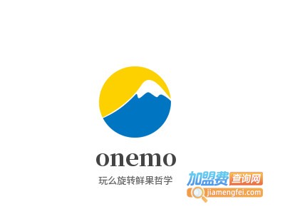 onemo玩么旋转鲜果哲学品牌LOGO