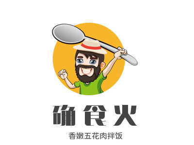 确食火香嫩五花肉拌饭品牌LOGO