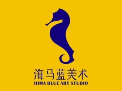 海马蓝美术品牌LOGO