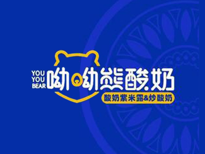 呦呦熊酸奶加盟品牌LOGO