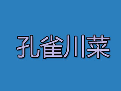 孔雀川菜品牌LOGO