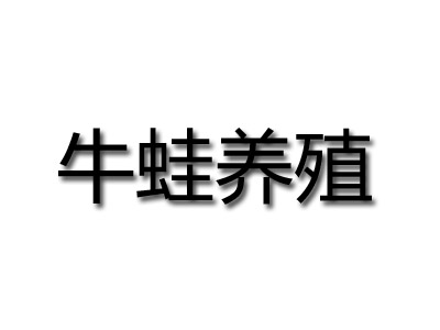 牛蛙养殖加盟