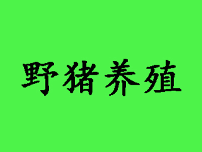 野猪养殖加盟费