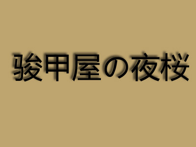 骏甲屋の夜桜加盟费