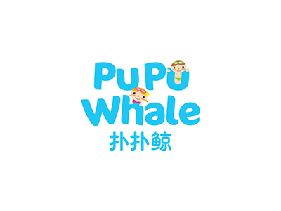 扑扑鲸亲子游泳中心品牌LOGO