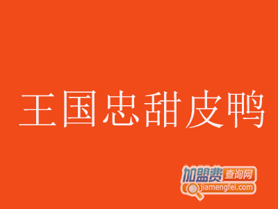 王国忠甜皮鸭品牌LOGO