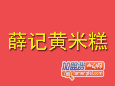 薛记黄米糕加盟费