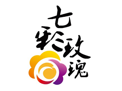 七彩玫瑰鲜花饼品牌LOGO