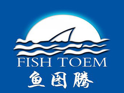 鱼图腾鱼头泡饼品牌LOGO
