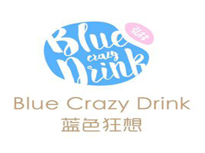 蓝色狂想奶茶品牌LOGO