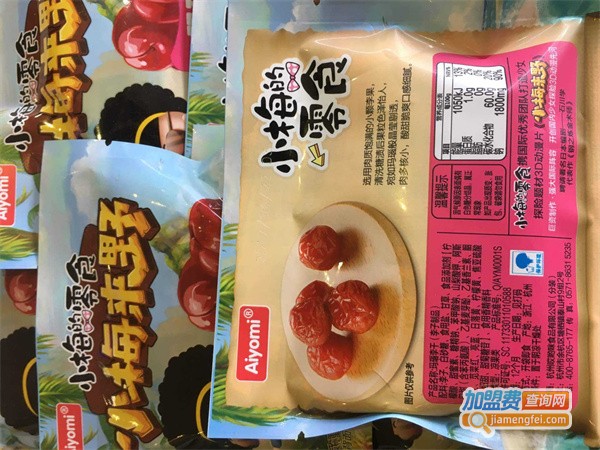 小梅姑娘的零食加盟费用