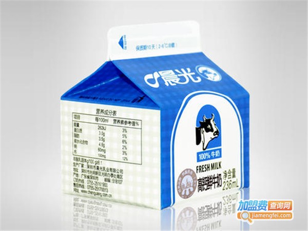 晨光鲜牛奶加盟费