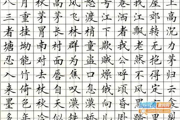 赵贺新硬笔书法加盟费