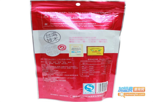 亚细亚休闲食品加盟费