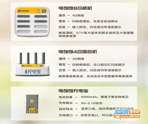 电饱饱共享充电宝加盟费