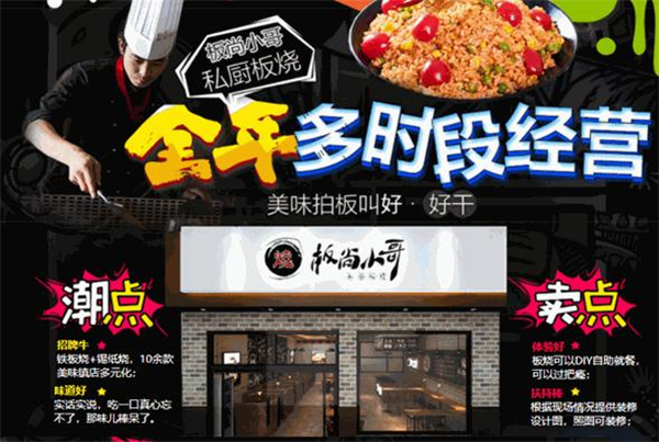 板尚小哥私厨板烧加盟加盟费用