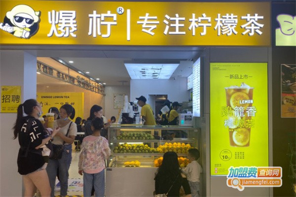 爆柠专注柠檬茶加盟加盟费用