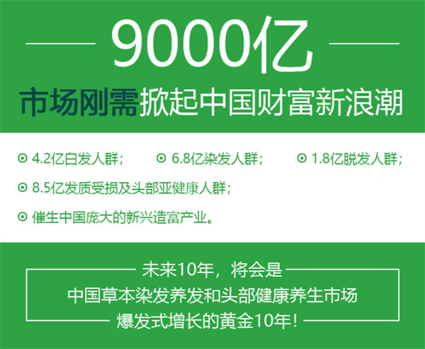 神草传奇养发加盟费